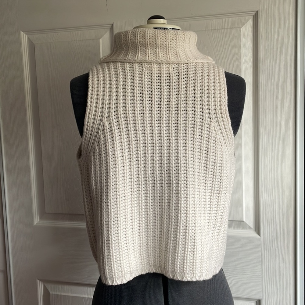 Sablyn White Sleeveless Knit Turtleneck Top - Picture 7 of 13